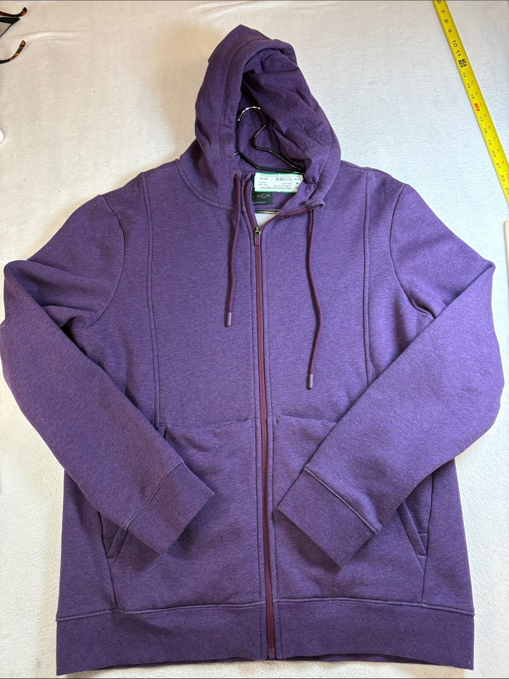 Figs Men's Deep Purple Full-Zip Hoodie